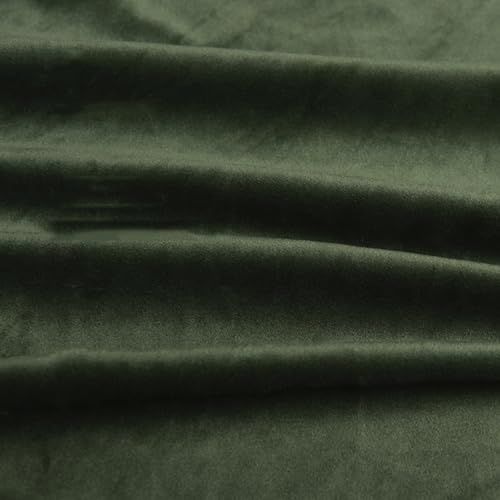 HANGEENGS 1 Stück Grün Samt Vorhänge,Verdunklungsvorhang Blickdicht Samtvorhänge Mit Ösen Für Wohnzimmer Thermogardine Verdunkelungsgardinen Für Gardinen,Forest Green,215x140 cm(BxH) von HANGEENGS