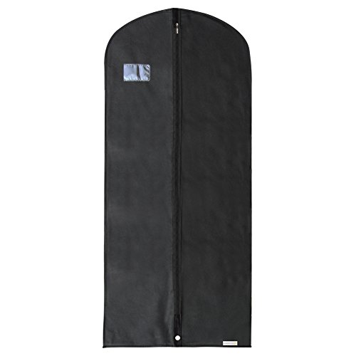 Hangerworld Atmungsaktiver Kleidersack 137cm Schwarz Kleiderhülle Kleiderschuzuhülle von Hangerworld
