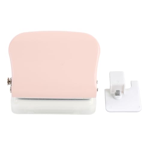 5 Hole Paper Puncher Kompakt tragbarer Loch Puncher A4 A5 B5 Notebook Sammelbuch vielseitiger Loch Puncher Handheld (Rosa) von HANHEFLY