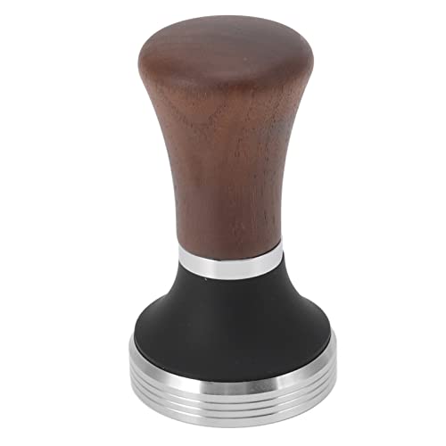 51mm Kaffee manipulieren Edelstahl Druck manipulation mit Holzgriff sogar Druck extraktion Kaffee werkzeuge von HANHEFLY