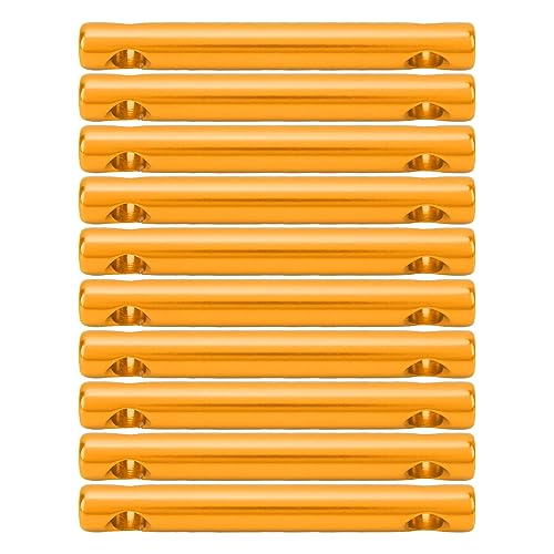 Aluminiumlegierung Dual -Löcher Zeltlinie Stopper Kabel -Einstellungsanschluss Zelt Seilspanner Schnalle Leichtes tragbares Camping Wandern (Gold) von HANHEFLY