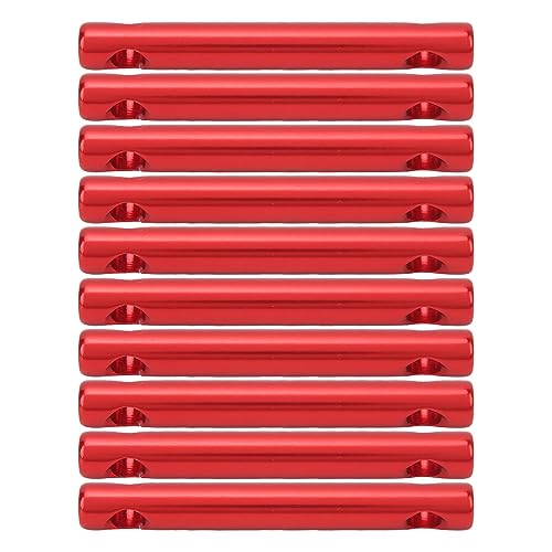 Aluminiumlegierung Dual -Löcher Zeltlinie Stopper Kabel -Einstellungsanschluss Zelt Seilspanner Schnalle Leichtes tragbares Camping Wandern (Rot) von HANHEFLY