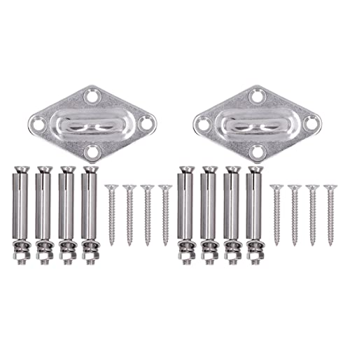 EDELSTAHL HEAVY DUTY EYE PAD HOOK DECKE HÄNGE U FORM STARKES BEHÖREN FÜR HAMMOCK STUHL von HANHEFLY