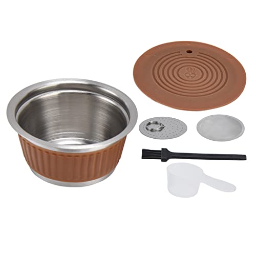 Edelstahl wiederverwendbare Kaffeekapsel -Tasse Filter -Filter -Set für Home Office - (Kaffee) von HANHEFLY