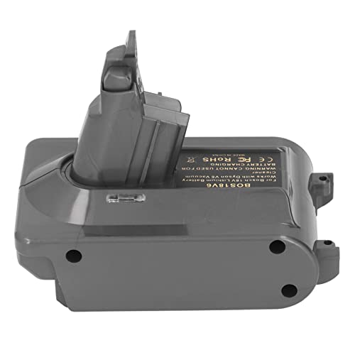 HANHEFLY Akku-Adapter, Gehäuse mit hoher Härte, mehrfach steckbar, Konverter 18 V auf V6 Staubsauger von HANHEFLY