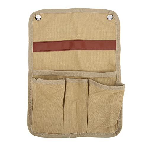 HANHEFLY Campingstuhl Armlehnen Aufbewahrungstasche Seite Multifunktionaler tragbarer Strandstuhl Hängende Aufbewahrungstasche für Outdoor Beach (Khaki) von HANHEFLY