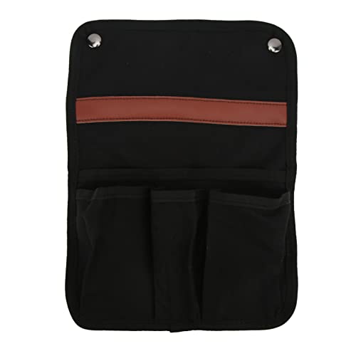 HANHEFLY Campingstuhl Armlehnen Aufbewahrungstasche Seite Multifunktionaler tragbarer Strandstuhl Hängende Aufbewahrungstasche für Outdoor Beach (Schwarz) von HANHEFLY