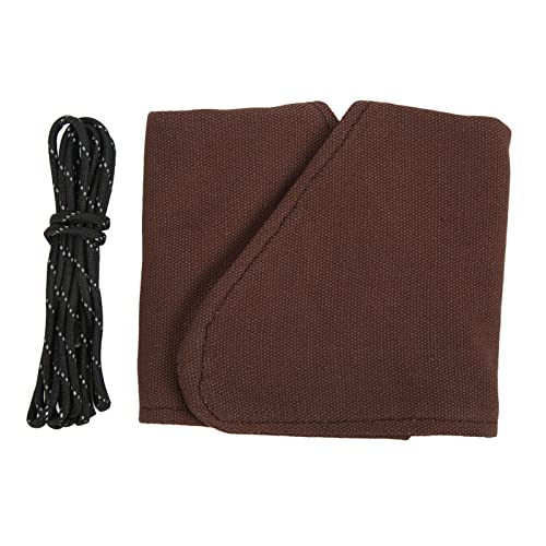 HANHEFLY Stativhocker Stoff tragbares stabiles Camping faltbar dreieckiges Stuhltuch für Grillparty Wanderung (Braun) von HANHEFLY