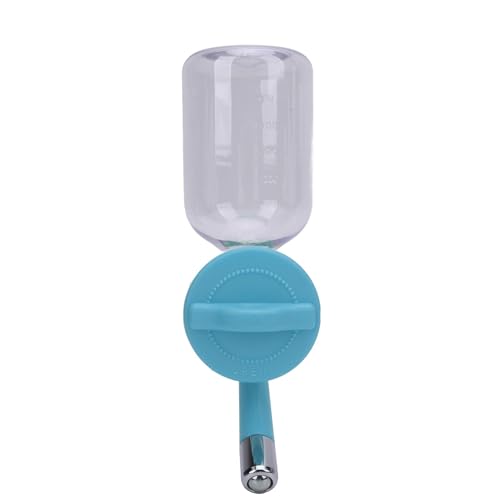 Hanging Hundekäfigflasche Edelstahlkugellager 300 ml Kapazität Platz sparen Lange anhaltende Käfig -Wassertrinker Katzen Hunde Hunde (Blau) von HANHEFLY