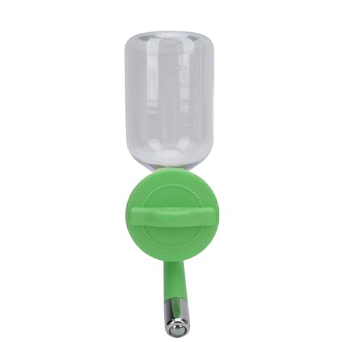 Hanging Hundekäfigflasche Edelstahlkugellager 300 ml Kapazität Platz sparen Lange anhaltende Käfig -Wassertrinker Katzen Hunde Hunde (Grün) von HANHEFLY