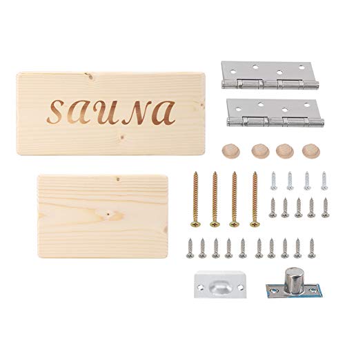 Sauna Zimmer -Türgriff Holzmaterial robuste einfache Installation für Sauna Badezimmer von HANHEFLY