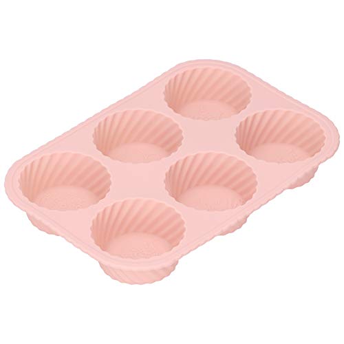 Silikonkuchen Schokoladenpudding Formular Backwerkzeug Accessoire Dunkelrosa zum Backen von HANHEFLY