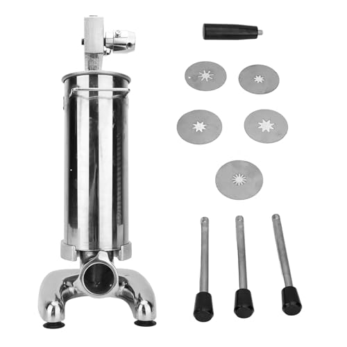 Spanier Churro Maker Edelstahl 3L Handbuch vertikaler Churro -Maschine 5 Formen Home Commercial Use Teehouse Cafe von HANHEFLY