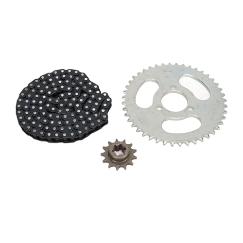 T8F 13T 116 Links 44T 3 Loch Heckkettenfahrrocket Kit Mini Fahrrad Motorrad Stahlmaterial von HANHEFLY