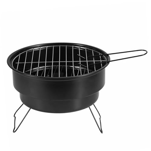 Tragbarer, vielseitiger Holzkohlegrill bequemer Aufbewahrung robuster Konstruktion für Camping -Picknick von HANHEFLY