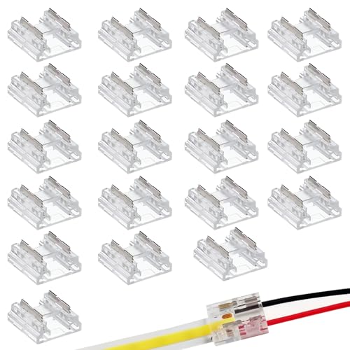 HANIUTTY 20Pcs LED Strip Eckverbinder 2 polig 10mm, COB LED Verbinder,L/T LED Stecker SMD 2PIN 10mm Transparenter Verbinder Ungeverdrahteter Lückenloser Lötfreier Board to Wire Connectors HANIUTTY 20Pcs LED Strip Eckverbinder 2 polig 10mm, COB LED Verbinder,L/T LED Stecker SMD 2PIN 10mm Transparenter Verbinder Ungeverdrahteter Lückenloser Lötfreier Board to Wire Connectors von HANIUTTY
