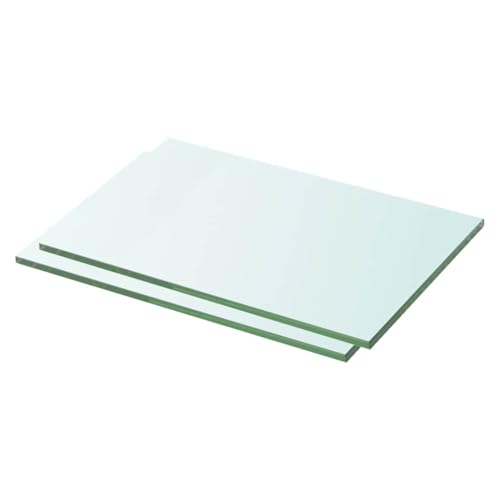 HANJIEFACAI 2 Pack Glass Shelves 30x15 cm Transparent Tempered Glass Regalböden for Home Office Store Display with 15kg Load Capacity Modern Decorative Wall Shelf HANJIEFACAI 2 Pack Glass Shelves 30x15 cm Transparent Tempered Glass Regalböden for Home Office Store Display with 15kg Load Capacity Modern Decorative Wall Shelf von HANJIEFACAI