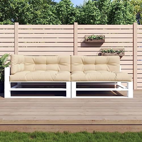 HANJIEFACAI 3-TLG. Garten-Lounge-Set mit Auflagen Poly Rattan Graugartenmöbel Set balkonmöbel Kleiner Balkon sitzgarnitur Garten balkonmöbelGeeignet für Gartenterrassen von HANJIEFACAI