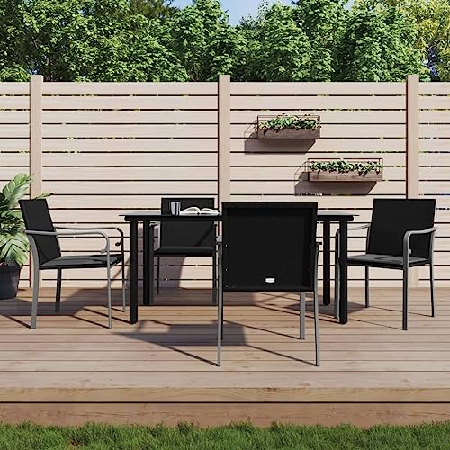 HANJIEFACAI 7-TLG. Garten-Lounge-Set Poly Rattan und Eukalyptusholz Graugartenmöbel Set balkonmöbel Kleiner Balkon terassenmöbel außen sitzgarnitur gartenGeeignet für Gartenterrassen von HANJIEFACAI