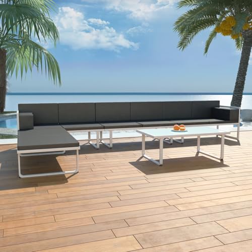 HANJIEFACAI 9-TLG. Garten-Essgruppe mit Auflagen Poly Rattan Braunsitzgarnitur Garten gartenmöbel Set terassenmöbel außen gartenmöbelGeeignet für Gartenterrassen HANJIEFACAI 9-TLG. Garten-Essgruppe mit Auflagen Poly Rattan Braunsitzgarnitur Garten gartenmöbel Set terassenmöbel außen gartenmöbelGeeignet für Gartenterrassen von HANJIEFACAI