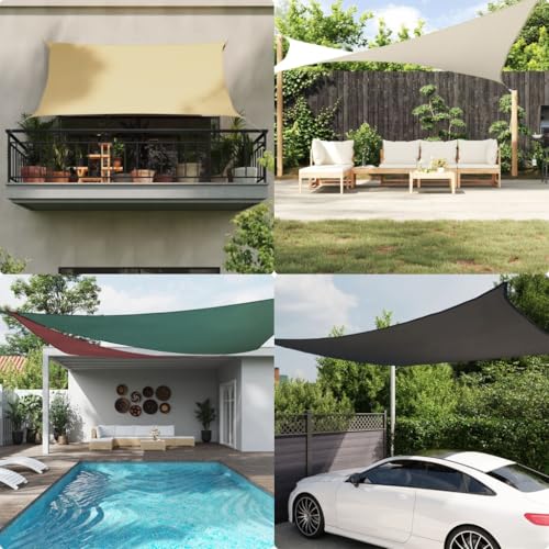 HANJIEFACAI 9-TLG. Garten-Essgruppe mit Auflagen Poly Rattan Dunkelgraugartenmöbel Set sitzgarnitur Garten gartenmöbel balkonmöbelGeeignet für Gartenterrassen von HANJIEFACAI