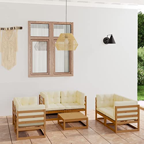 HANJIEFACAI 9-TLG. Garten-Lounge-Set Poly Rattan Braunbalkonmöbel balkonmöbel Kleiner Balkon gartenmöbel gartenmöbel setGeeignet für Gartenterrassen von HANJIEFACAI