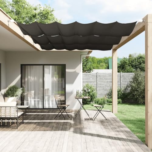 HANJIEFACAI Amazon gartenmöbel gartenmöbel Set balkonmöbel aus pe3-Sitzer-Sofa mit Hocker Dunkelgrau 180 cm MikrofasergewebeGeeignet für Gartenterrassen von HANJIEFACAI