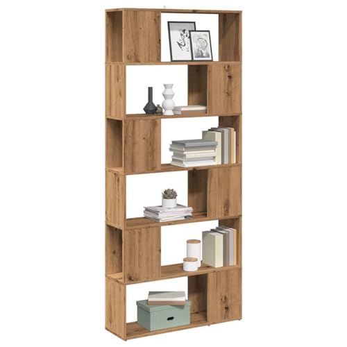 HANJIEFACAI Bücherregal/Raumteiler Artisan-Eiche 80x24x186 cm Vitrine Book Shelf Bookcase Bookshelves für Flur Wohnzimmer Schlafzimmer Arbeitszimmer HANJIEFACAI Bücherregal/Raumteiler Artisan-Eiche 80x24x186 cm Vitrine Book Shelf Bookcase Bookshelves für Flur Wohnzimmer Schlafzimmer Arbeitszimmer von HANJIEFACAI