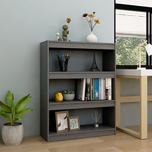 HANJIEFACAI Bücherregal/Raumteiler Grau 100x30x103 cm Kiefer Massivholz Small Shelf Bookcase Small Bookshelf Display Cabinet für Schlafzimmer Balkon Flur Arbeitszimmer HANJIEFACAI Bücherregal/Raumteiler Grau 100x30x103 cm Kiefer Massivholz Small Shelf Bookcase Small Bookshelf Display Cabinet für Schlafzimmer Balkon Flur Arbeitszimmer von HANJIEFACAI