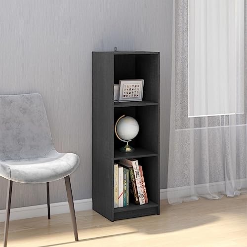 HANJIEFACAI Bücherregal/Raumteiler Grau 36x33x110 cm Massivholz Kiefer Small Bookcase Cabinet Small Bookshelf Shelf Organizer für Balkon Wohnzimmer Schlafzimmer Arbeitszimmer HANJIEFACAI Bücherregal/Raumteiler Grau 36x33x110 cm Massivholz Kiefer Small Bookcase Cabinet Small Bookshelf Shelf Organizer für Balkon Wohnzimmer Schlafzimmer Arbeitszimmer von HANJIEFACAI