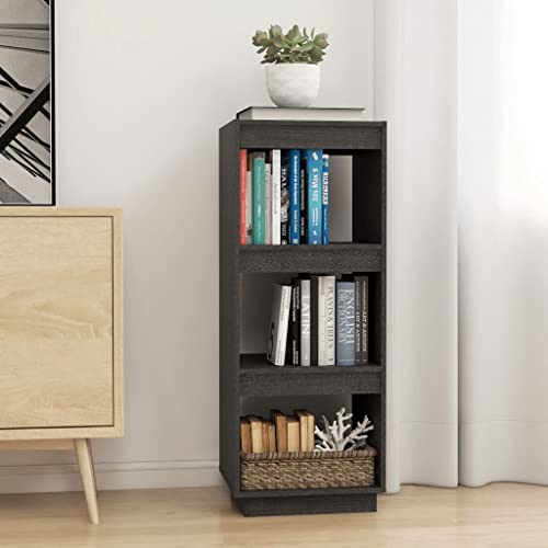 HANJIEFACAI Bücherregal/Raumteiler Grau 40x35x103 cm Massivholz Kiefer Small Shelf Book Shelf Cabinet Shelves for Bedroom für Flur Balkon Arbeitszimmer Schlafzimmer HANJIEFACAI Bücherregal/Raumteiler Grau 40x35x103 cm Massivholz Kiefer Small Shelf Book Shelf Cabinet Shelves for Bedroom für Flur Balkon Arbeitszimmer Schlafzimmer von HANJIEFACAI
