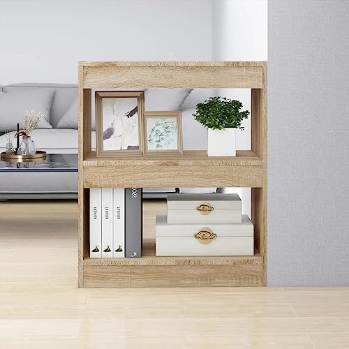 HANJIEFACAI Bücherregal/Raumteiler Sonoma-Eiche 60x30x72 cm Vitrine Book Shelf Cabinet Shelf Organizer für Balkon Schlafzimmer Arbeitszimmer Wohnzimmer HANJIEFACAI Bücherregal/Raumteiler Sonoma-Eiche 60x30x72 cm Vitrine Book Shelf Cabinet Shelf Organizer für Balkon Schlafzimmer Arbeitszimmer Wohnzimmer von HANJIEFACAI