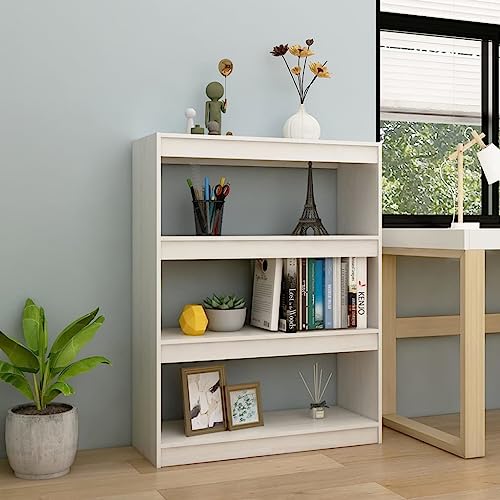 HANJIEFACAI Bücherregal/Raumteiler Weiß 100x30x103 cm Kiefer Massivholz Small Shelf Bookcase Small Bookshelf Display Cabinet für Schlafzimmer Balkon Flur Arbeitszimmer HANJIEFACAI Bücherregal/Raumteiler Weiß 100x30x103 cm Kiefer Massivholz Small Shelf Bookcase Small Bookshelf Display Cabinet für Schlafzimmer Balkon Flur Arbeitszimmer von HANJIEFACAI