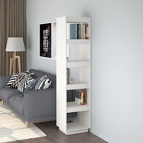 HANJIEFACAI Bücherregal/Raumteiler Weiß 40x35x167 cm Massivholz Kiefer Small Shelf Book Shelf Cabinet Shelves for Bedroom für Flur Balkon Arbeitszimmer Schlafzimmer HANJIEFACAI Bücherregal/Raumteiler Weiß 40x35x167 cm Massivholz Kiefer Small Shelf Book Shelf Cabinet Shelves for Bedroom für Flur Balkon Arbeitszimmer Schlafzimmer von HANJIEFACAI