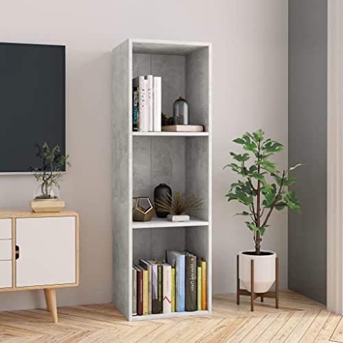 HANJIEFACAI Bücherregal/TV-Schrank Betongrau 36x30x114 cm Holzwerkstoff Small Shelf Book Shelf Bookcase Shelves for Bedroom für Schlafzimmer Wohnzimmer Arbeitszimmer Balkon HANJIEFACAI Bücherregal/TV-Schrank Betongrau 36x30x114 cm Holzwerkstoff Small Shelf Book Shelf Bookcase Shelves for Bedroom für Schlafzimmer Wohnzimmer Arbeitszimmer Balkon von HANJIEFACAI