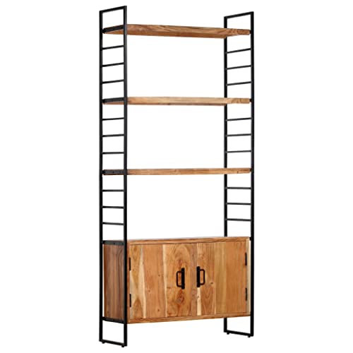 HANJIEFACAI Bücherregal 4 Ebenen 80x30x180 cm Massivholz Akazie Shelves for Bedroom Cabinet Small Bookshelf Bookshelves für Arbeitszimmer Schlafzimmer Balkon Wohnzimmer HANJIEFACAI Bücherregal 4 Ebenen 80x30x180 cm Massivholz Akazie Shelves for Bedroom Cabinet Small Bookshelf Bookshelves für Arbeitszimmer Schlafzimmer Balkon Wohnzimmer von HANJIEFACAI
