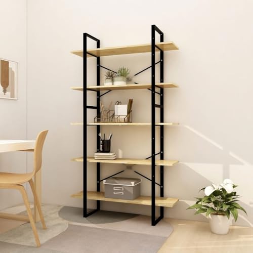 HANJIEFACAI Bücherregal 5 Fächer 100x30x175 cm Massivholz Kiefer Shelves for Bedroom Bookcase Small Bookshelf Display Cabinet für Flur Wohnzimmer Schlafzimmer Balkon HANJIEFACAI Bücherregal 5 Fächer 100x30x175 cm Massivholz Kiefer Shelves for Bedroom Bookcase Small Bookshelf Display Cabinet für Flur Wohnzimmer Schlafzimmer Balkon von HANJIEFACAI