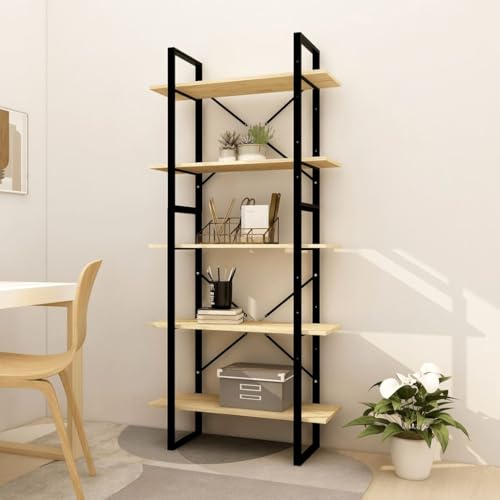 HANJIEFACAI Bücherregal 5 Fächer 80x30x175 cm Massivholz Kiefer Shelves for Bedroom Bookcase Small Bookshelf Display Cabinet für Flur Wohnzimmer Schlafzimmer Balkon HANJIEFACAI Bücherregal 5 Fächer 80x30x175 cm Massivholz Kiefer Shelves for Bedroom Bookcase Small Bookshelf Display Cabinet für Flur Wohnzimmer Schlafzimmer Balkon von HANJIEFACAI