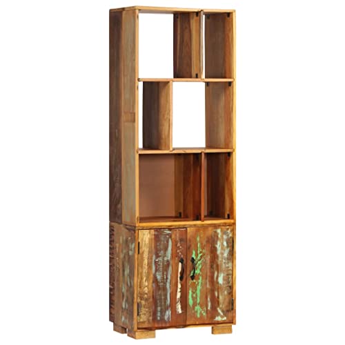 HANJIEFACAI Bücherregal 60x35x180 cm Altholz Massiv Small Bookcase Book Shelf Small Bookshelf Bookshelves für Schlafzimmer Arbeitszimmer Wohnzimmer Balkon HANJIEFACAI Bücherregal 60x35x180 cm Altholz Massiv Small Bookcase Book Shelf Small Bookshelf Bookshelves für Schlafzimmer Arbeitszimmer Wohnzimmer Balkon von HANJIEFACAI