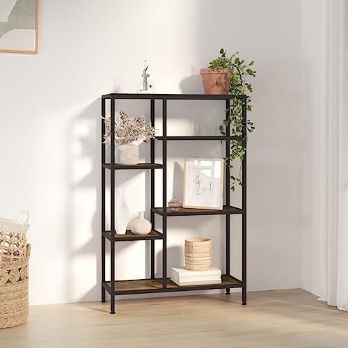 HANJIEFACAI Bücherregal 80x30x120 cm Stahl und Holzwerkstoff Small Shelf Book Shelf Small Bookshelf Book Shelves für Schlafzimmer Arbeitszimmer Flur Wohnzimmer HANJIEFACAI Bücherregal 80x30x120 cm Stahl und Holzwerkstoff Small Shelf Book Shelf Small Bookshelf Book Shelves für Schlafzimmer Arbeitszimmer Flur Wohnzimmer von HANJIEFACAI