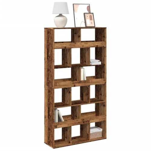 HANJIEFACAI Bücherregal Altholz-Optik 100x33x187,5 cm Holzwerkstoff Small Shelf Book Shelf Small Bookshelf Display Cabinet für Wohnzimmer Flur Schlafzimmer Arbeitszimmer von HANJIEFACAI