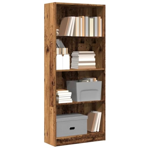 HANJIEFACAI Bücherregal Altholz-Optik 60x24x143 cm Holzwerkstoff Small Shelf Book Shelf Small Bookshelf Book Shelves für Wohnzimmer Flur Schlafzimmer Balkon HANJIEFACAI Bücherregal Altholz-Optik 60x24x143 cm Holzwerkstoff Small Shelf Book Shelf Small Bookshelf Book Shelves für Wohnzimmer Flur Schlafzimmer Balkon von HANJIEFACAI