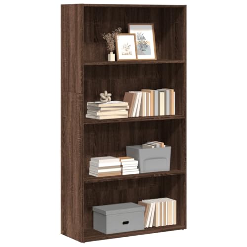 HANJIEFACAI Bücherregal Braun Eichen-Optik 80x30x152 cm Holzwerkstoff Small Bookcase Book Shelf Bookcase Shelves for Bedroom für Arbeitszimmer Flur Balkon Schlafzimmer von HANJIEFACAI