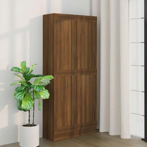 HANJIEFACAI Bücherregal Braun Eichen-Optik 82,5x30,5x185,5 cm Holzwerkstoff Small Bookcase Book Shelf Small Bookshelf Display Cabinet für Balkon Schlafzimmer Wohnzimmer Flur HANJIEFACAI Bücherregal Braun Eichen-Optik 82,5x30,5x185,5 cm Holzwerkstoff Small Bookcase Book Shelf Small Bookshelf Display Cabinet für Balkon Schlafzimmer Wohnzimmer Flur von HANJIEFACAI