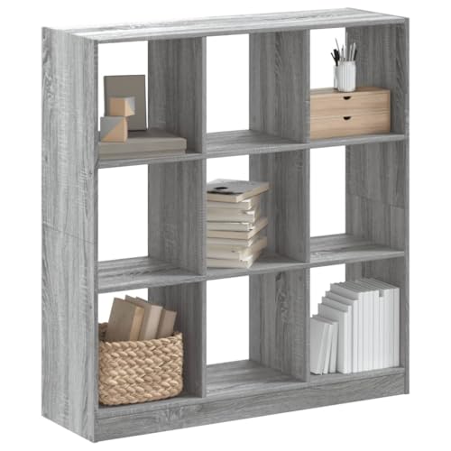 HANJIEFACAI Bücherregal Grau Sonoma 102x32x108 cm Holzwerkstoff Display Cabinet Small Bookshelf Shelf Organizer Bookshelves für Schlafzimmer Balkon Wohnzimmer Arbeitszimmer HANJIEFACAI Bücherregal Grau Sonoma 102x32x108 cm Holzwerkstoff Display Cabinet Small Bookshelf Shelf Organizer Bookshelves für Schlafzimmer Balkon Wohnzimmer Arbeitszimmer von HANJIEFACAI