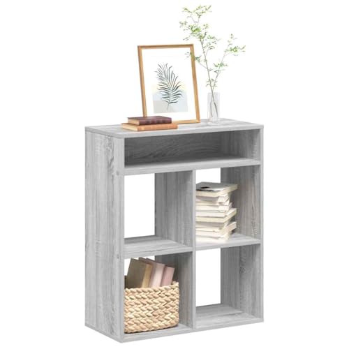 HANJIEFACAI Bücherregal Grau Sonoma 66x31x80 cm Holzwerkstoff Small Bookcase Cabinet Small Bookshelf Shelf Organizer für Wohnzimmer Schlafzimmer Balkon Arbeitszimmer HANJIEFACAI Bücherregal Grau Sonoma 66x31x80 cm Holzwerkstoff Small Bookcase Cabinet Small Bookshelf Shelf Organizer für Wohnzimmer Schlafzimmer Balkon Arbeitszimmer von HANJIEFACAI