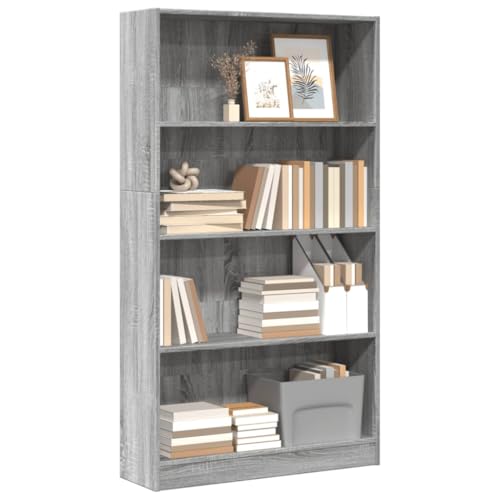 HANJIEFACAI Bücherregal Grau Sonoma 80x24x143 cm Holzwerkstoff Small Shelf Book Shelf Small Bookshelf Book Shelves für Wohnzimmer Flur Schlafzimmer Balkon HANJIEFACAI Bücherregal Grau Sonoma 80x24x143 cm Holzwerkstoff Small Shelf Book Shelf Small Bookshelf Book Shelves für Wohnzimmer Flur Schlafzimmer Balkon von HANJIEFACAI