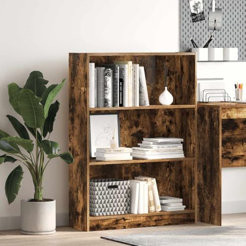 HANJIEFACAI Bücherregal Räuchereiche 80x24x109 cm Holzwerkstoff Small Shelf Book Shelf Small Bookshelf Book Shelves für Wohnzimmer Flur Schlafzimmer Balkon HANJIEFACAI Bücherregal Räuchereiche 80x24x109 cm Holzwerkstoff Small Shelf Book Shelf Small Bookshelf Book Shelves für Wohnzimmer Flur Schlafzimmer Balkon von HANJIEFACAI