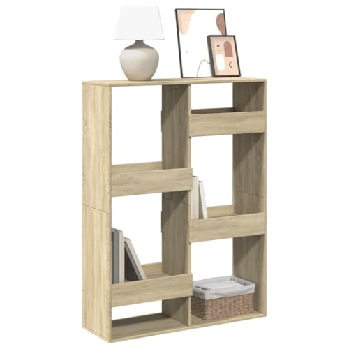 HANJIEFACAI Bücherregal Sonoma-Eiche 100x33x135 cm Holzwerkstoff Vitrine Book Shelf Bookcase Bookshelves für Arbeitszimmer Wohnzimmer Schlafzimmer Flur HANJIEFACAI Bücherregal Sonoma-Eiche 100x33x135 cm Holzwerkstoff Vitrine Book Shelf Bookcase Bookshelves für Arbeitszimmer Wohnzimmer Schlafzimmer Flur von HANJIEFACAI