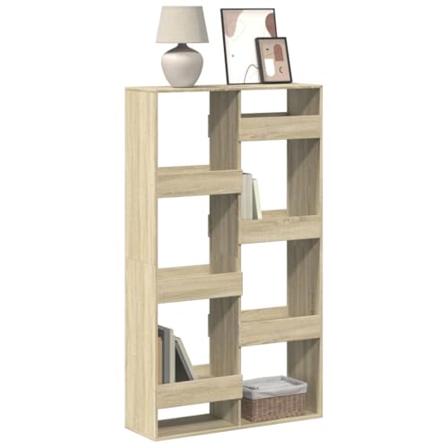 HANJIEFACAI Bücherregal Sonoma-Eiche 100x33x175 cm Holzwerkstoff Vitrine Book Shelf Bookcase Bookshelves für Arbeitszimmer Wohnzimmer Schlafzimmer Flur HANJIEFACAI Bücherregal Sonoma-Eiche 100x33x175 cm Holzwerkstoff Vitrine Book Shelf Bookcase Bookshelves für Arbeitszimmer Wohnzimmer Schlafzimmer Flur von HANJIEFACAI